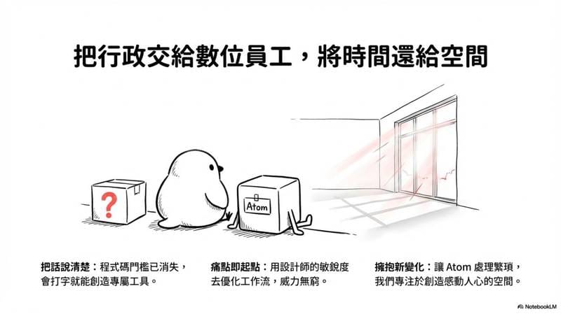把行政交給數位員工，將時間還給空間